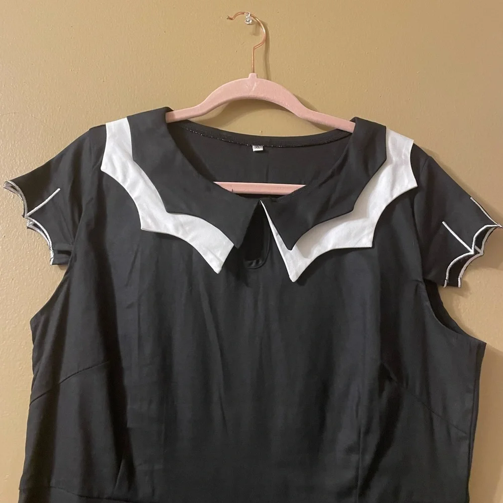 NWOT Bat Dress / Size XL / 1X / 2X🦇🖤🤍 - Picture 4 of 6